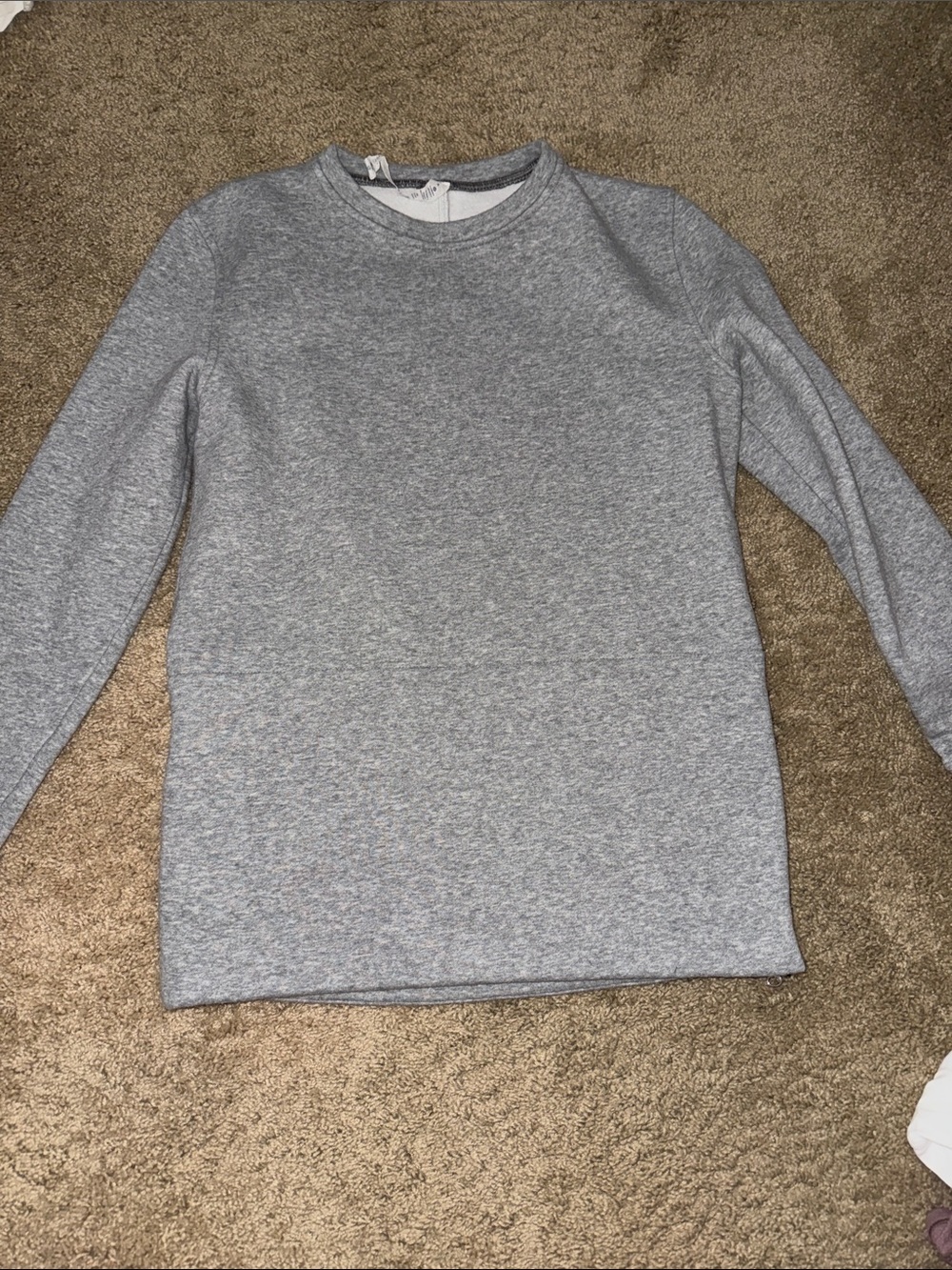 lululemon athletica Heather Gray Crew Sweatshirt